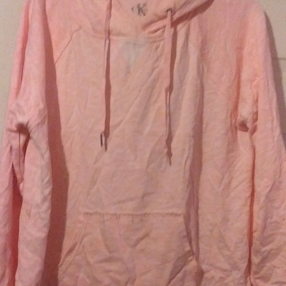 Calvin Klein pink hoodie. Size large
